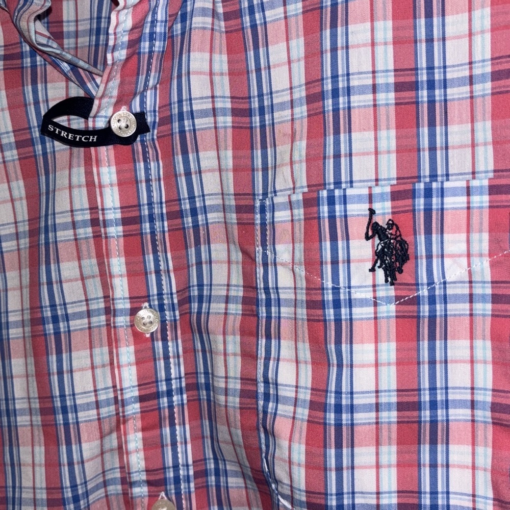 NWT U.S. Polo Assn. XL Plaid Button-Up Shirt – Classic Fit – New With Tags - Picture 3 of 4